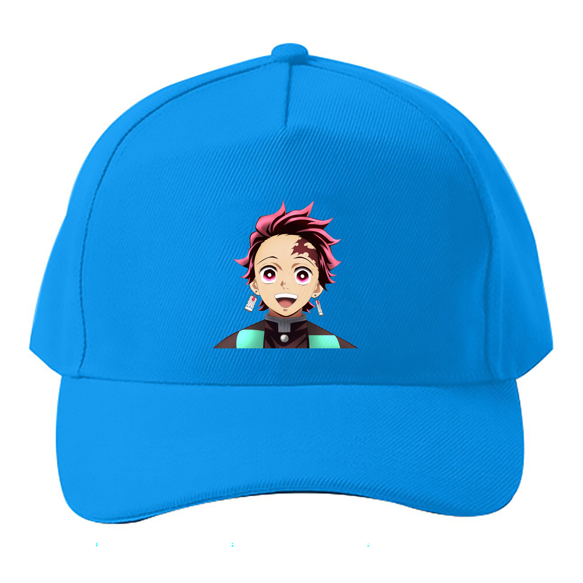 （画像用） 鬼滅の刃 竈門 炭治郎／かまど たんじろう Kamado Tanjirou ベースボールキャップ 綿100％ 男女兼用 帽子 スポーツ